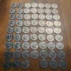 Lot of 62 1972 Kennedy Half Dollars United States Mint 50c Coins Bulk Collection