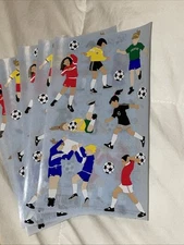 5 Mrs Grossmans Girls Soccer Stickers Goal Ball Sports Cleats Go Team Uniform