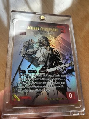 Johnny Silverhand Rocking Renegade B168 Legend - Iconic Rare - Cyberpunk TCG