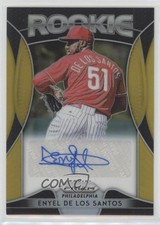 2019 Panini Prizm Rookie Gold 7/10 Enyel de los Santos #RA-ED Auto uk2