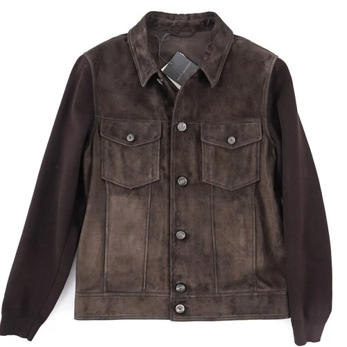 Brett Johnson Slim-Fit 'Cashmere Calf' Suede Sedona Jacket L (Eu 52) NWT - product listing photo