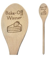Personalised Wooden Spoon Novelty Baking Gift Fun Cake Smash Easter Fathers Day