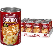 Chicken Corn Chowder Soup, 18.8 oz Can - Case of 12, Hearty Meal Option