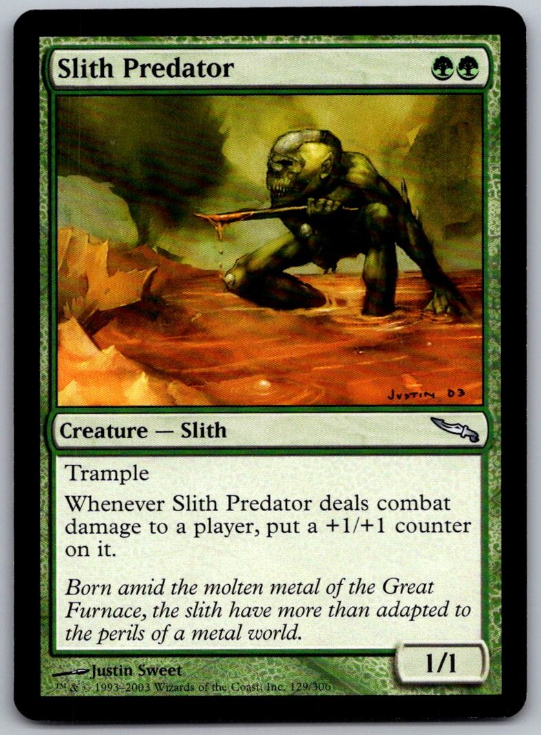 Slith Predator 129 Uncommon Mirrodin Magic: The Gathering Lightly Played