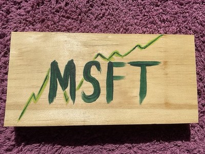 $MSFT Microsoft #Stockstowatch Wood Art Board