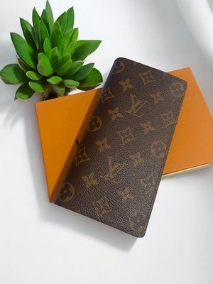 Authentic LOUIS VUITTON Monogram Portefeuille Brazza Long Wallet W/Box,..