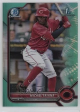 2022 Bowman Chrome Prospects Aqua Refractor /125 Michel Triana #BCP-75