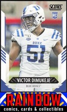 2021 Score #397 Victor Dimukeje Rookie Duke Blue Devils