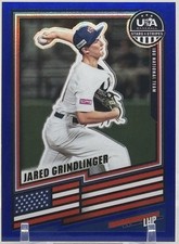 2026 Panini Prizm Stars & Stripes Jared Grindlinger 18U Blue /299 #91