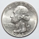 1941 Washington Quarter CHOICE BRILLIANT UNCIRCULATED (V140)