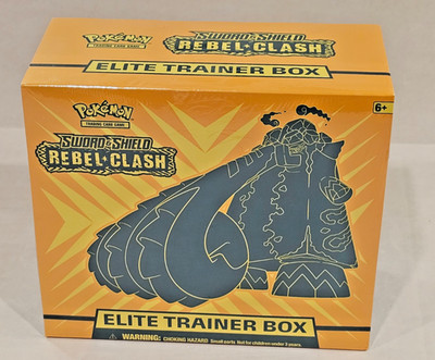 ポケモンカードゲーム Pokemon TCG Sword&Shield Rebel Clash ETB Pokemon Sword and Shield Rebel Clash Elite Trainer Box ETB - New