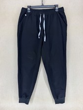 Figs Technical Collection Tansen Jogger Scrub Pants Mens M Black Tapered