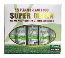 All-Purpose Plant Food - Super Green Lucky Bamboo Fertilizer (10 Bottles), Ready