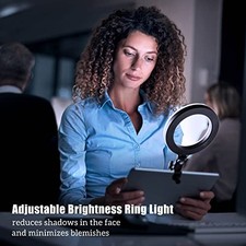 Selfie Ring Light Dimmable Desktop LED Circle Light with Tripod Stand - JI-01