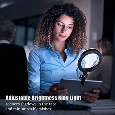 Selfie Ring Light Dimmable Desktop LED Circle Light with Tripod Stand - JI-01