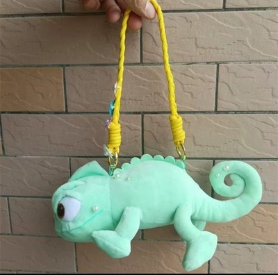Disney Pearl Pascal Rapunzel Chameleon doll crossbody bag Plush satchel