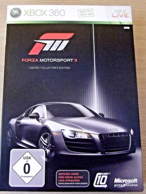 Forza Motorsport 3 Limited Collectors Edition * XBOX 360 * mit Schlüsselanhänger