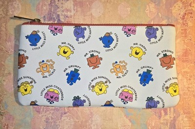 Sanrio Mr. Men Little Miss Zippered Pouch Makeup Pencil Bag Etc