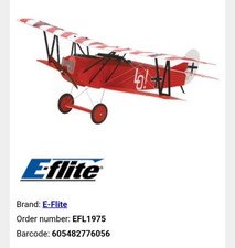 E-flite Fokker DVII Slow Flyer 250 ARF Part#:...