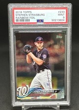 2018 Topps #233 Stephen Strasburg Rainbow Foil-PSA 9 Graded!⚾️🔥🔥