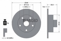 2X Bremsscheibe Pagid 53944NC FüR Audi A4 B5 8D2 Avant 8D5 Hybrid TDI