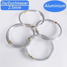 2.5mm Aluminium Craft Florist Wire Jewellery Making Silver 5m All Aluminum Wire