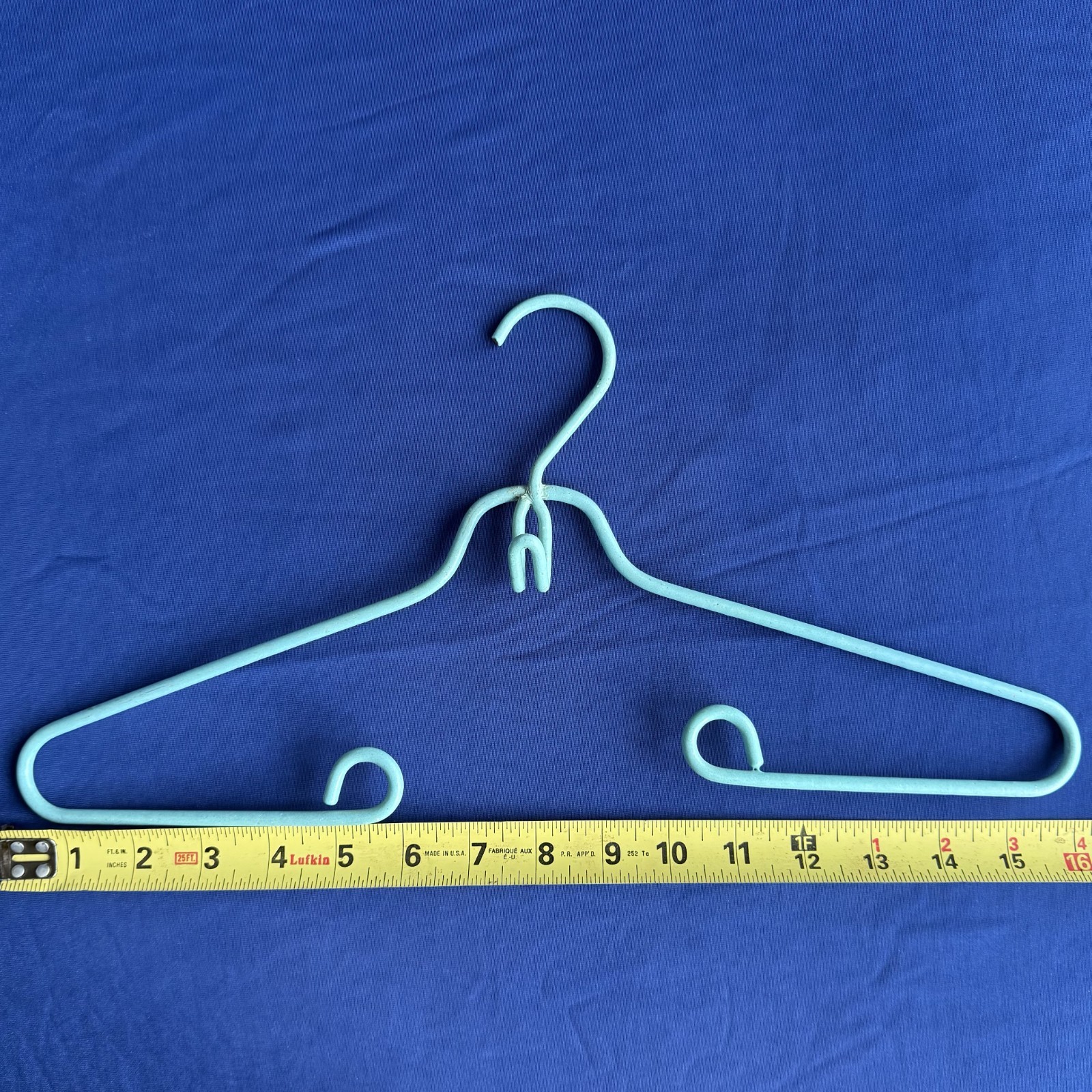 Vintage Wire Clothes Hanger Heavy Twisted Loop Vi… - image 2
