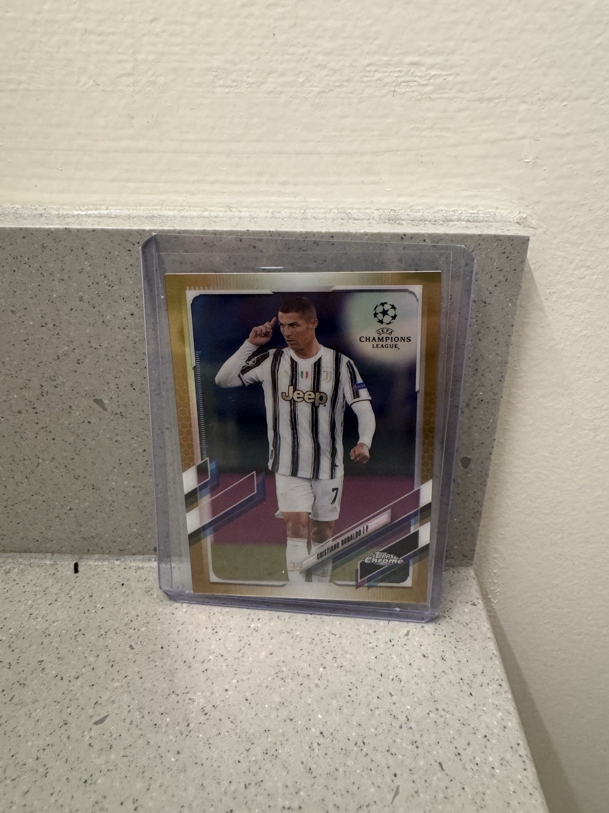 2020-21 Topps Chrome UCL Cristiano Ronaldo #100 Gold Refractor /50