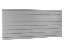 NewAge Products Series 56-Inch x 24.5-Inch Diamond Plate Silver Slatwall Back...