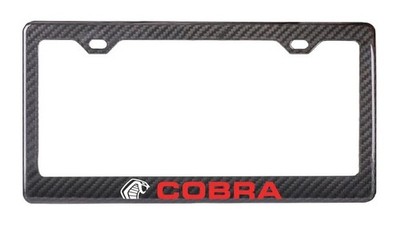 Mustang Cobra 100% Real Carbon Fiber License Plate Frame