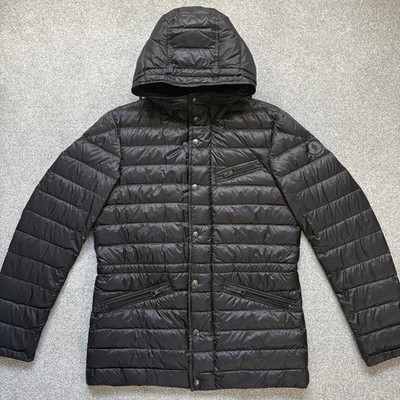 Moncler Octave schwarze gefütterte Jacke Größe 1 Small 100 % authentisch
