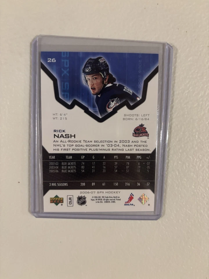 2006-07 SPx - Rick Nash #26 - Image 2 of 2
