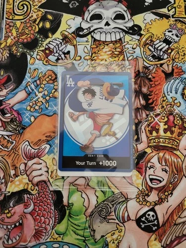 2026 ONE PIECE LA DODGERS MONKEY D LUFFY DON CARD PROMO 7/2/26 SEALED WOW!
