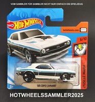 "Hot Wheels \"1968 Copo Camaro\" Farbe Weiss Muscle Mania FYD06-D521 OVP UngeÖFfnet"