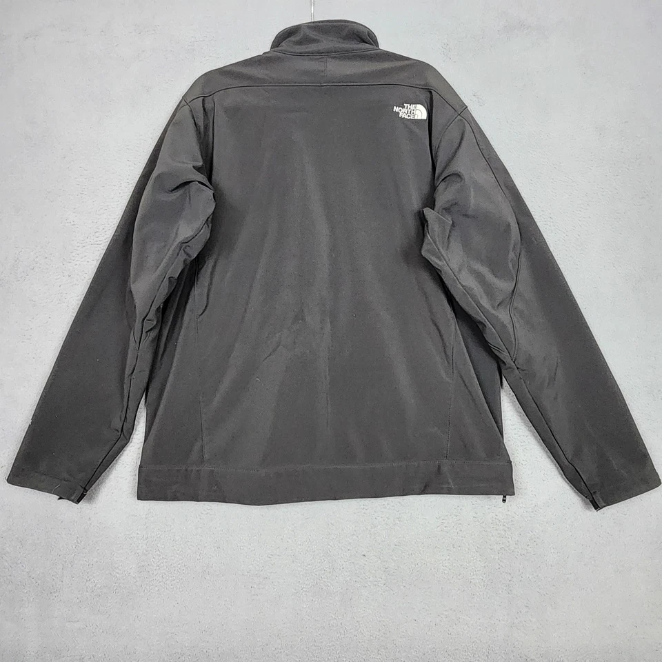 Jaqueta masculina The North Face XL preta TNF Apex biônica macia com zíper completo externa - Imagem 2 de 4