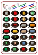 Vintage MARX 1/2" scale hard plastic Traditional style Dollhouse Furniture