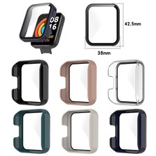 For Redmi Watch 2 Lite PC Tempered Glass Full Screen Protector Case Cover Shell