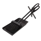 Fireside Ash Brush and Shovel | Hearth Tidy Set | 38 cm with Cast Iron Handles