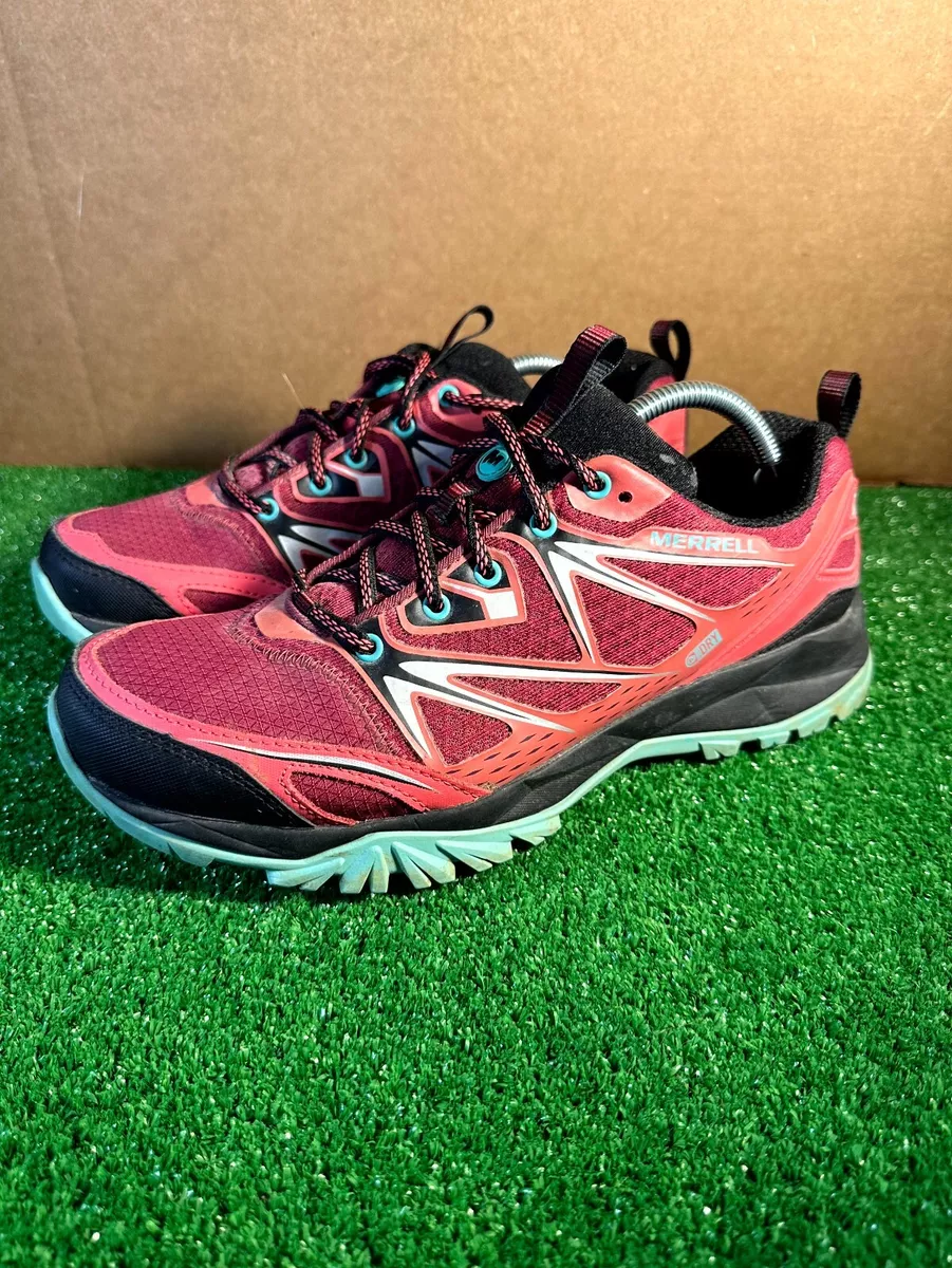Merrell Womens Performance Footwear Bolt Low WP Hiking Shoes Bright Red Size 8.5