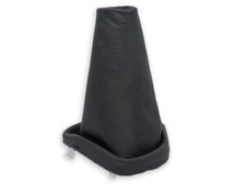 FÜR DACIA SANDERO 2 2012-2020 SCHALTMANSCHETTE SCHALTSACK LEDER NAHT SCHWARZ