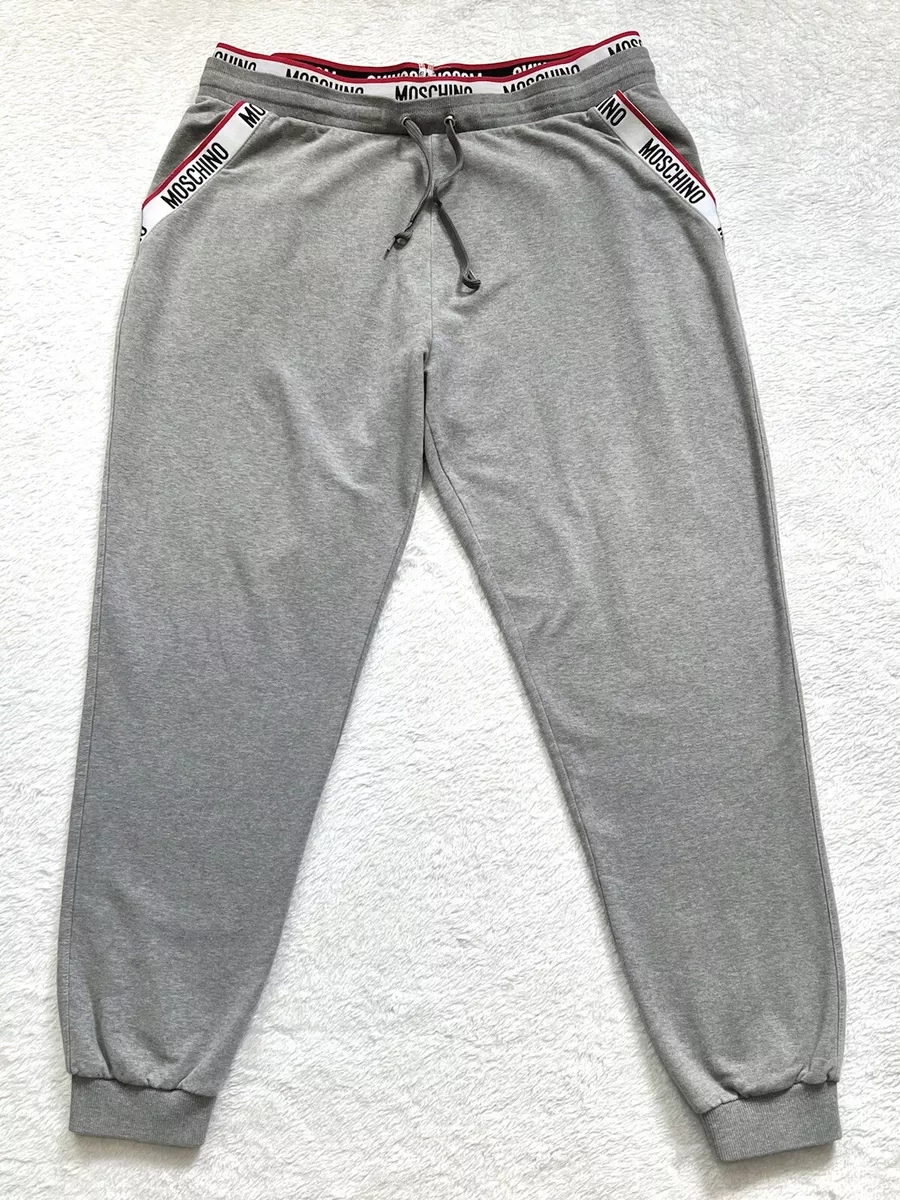 Moschino grey tape joggers hot sale