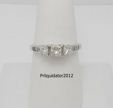 1CT Natural Diamond Anniversary Engagement Wedding Bridal Ring 14K White Gold