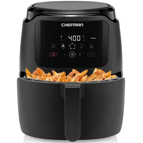 Digital Air Fryer, Large 5 Qt Family Size, One Touch Digital Control Presets,