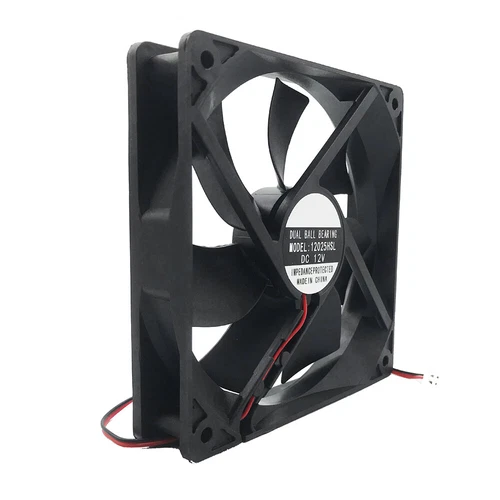 1/2X 12V 120x120x24mm 12cm dual Ball Bearing PC Brushless Cooling Fan 2Pin 120mm - Picture 9 of 12