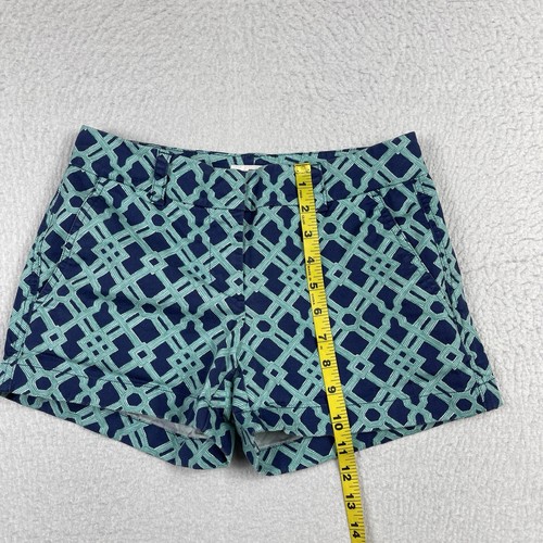 Vineyard Vines Shorts Womens Size 0 Blue Geometric Preppy Casual Boating Summer - Picture 5 of 13