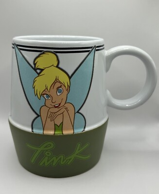 Disney Store Tinkerbell Tink Large Coffee Tea Mug Cup Stein 5'' tall Tinker Bell