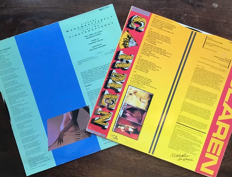 MALCOLM McLAREN Carmen Madam Butterfly  2 x12” 1984 PUNK BREAK BEATS OPERA DISCO - Image 2 of 2