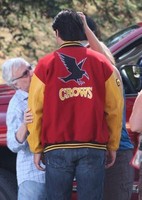 Smallville Clark Kent Jacket In Varsity Letterman Faux Leather Sleeves. Smallville Clark Kent Jacket In Varsity Letterman Faux Leather Sleeves.