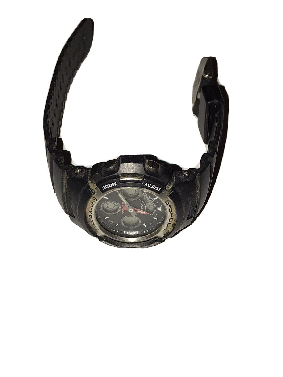 Casio G-shock Aw-590-1a Black Analog Digital Mens Watch 200m Diver 