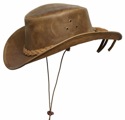 BRANDSLOCK Cappello da Uomo Vintage a Tesa Larga Stile Australiano a Tesa  Unita sotto Il Cappello Bush lencicol Cappelli e cappellini Accessori
